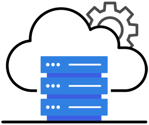 Cloud based storage illustration