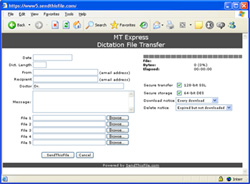 Transfer Large File - Medical Transcriptionists